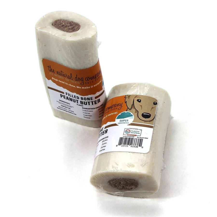 Treats Tuesday's Natural Dog Company | 3-4" Peanut Butter Filled Bones