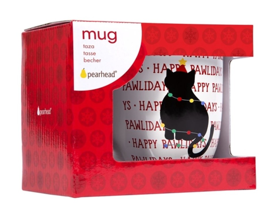 For The Home Pearhead™ | Happy Pawlidays Cat Coffee Mug