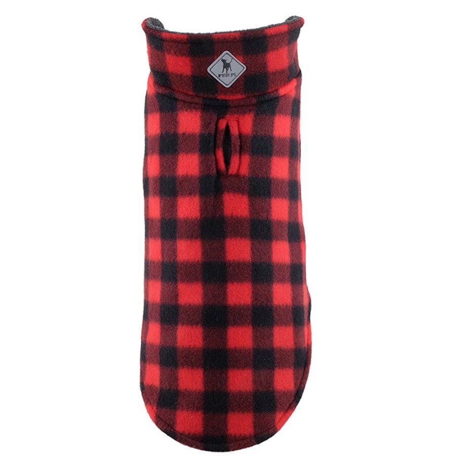 Pet Apparel The Worthy Dog | Red Buffalo Fargo Fleece Reversible Jacket