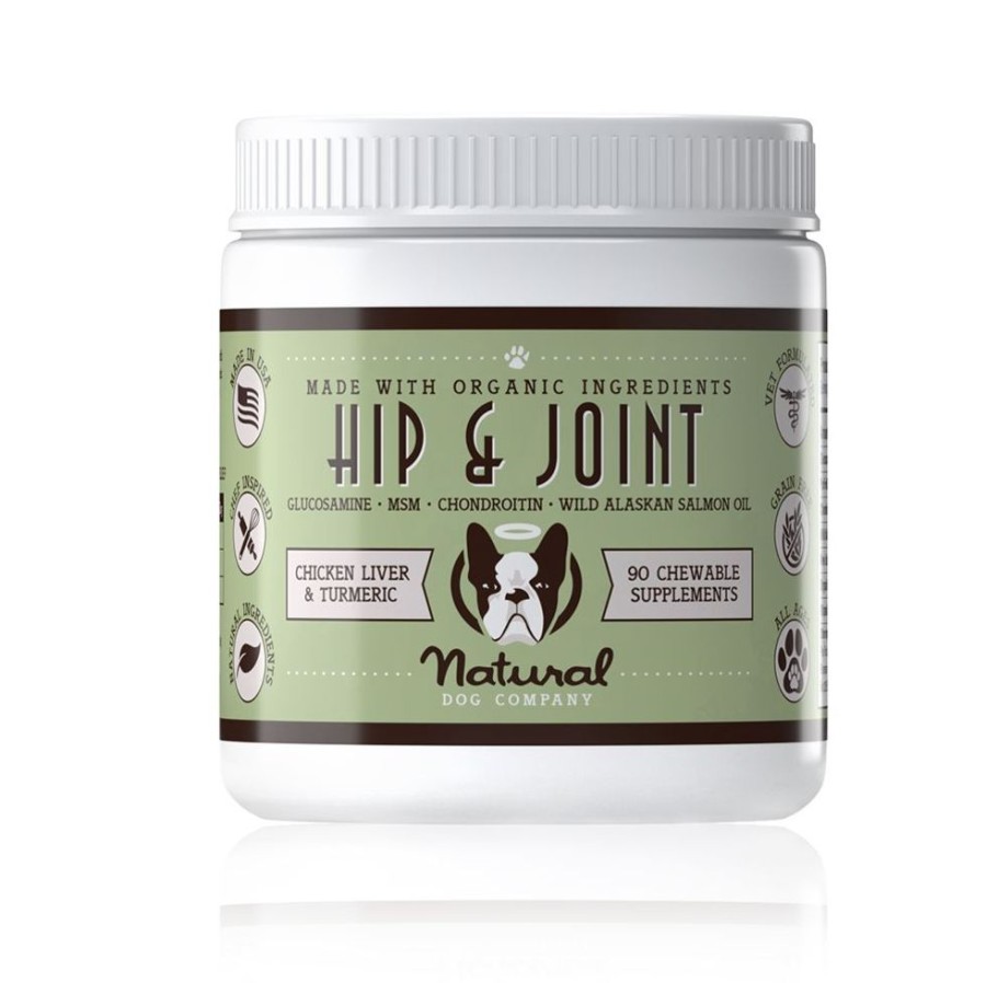 Grooming & Shampoos Natural Dog Company | Hip & Joint Chews (Case Of 4 - 90 Chews Each)