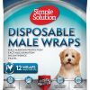 Pet Apparel (Continued) Simple Solution® | Simple Solution Disposable Male Dog Diaper Belly Band / Male Wrap