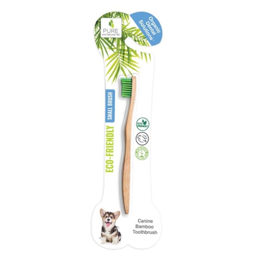 Grooming & Shampoos Pure and Natural Pet® | Organic Dental Solutions Bamboo Brush - Small Bamboo Brush