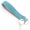 Stuff For Humans Mimi Green | Malibu Teal Linen Wristlet Key Fob