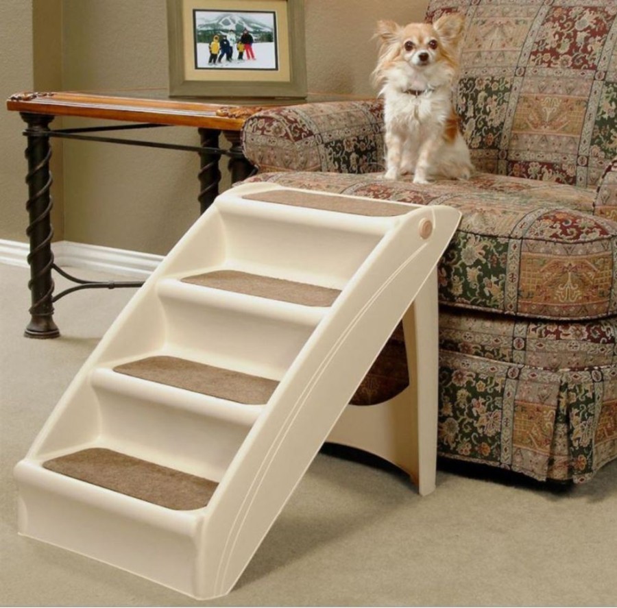 For The Home SOLVIT - Solutions for Pets | Solvit Products Cozyup Folding Pet Steps Tan 20 In, Lg