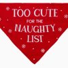 Collars, Leads & Accessories Pearhead™ | Too Cute For The Naughty List Dog Bandana