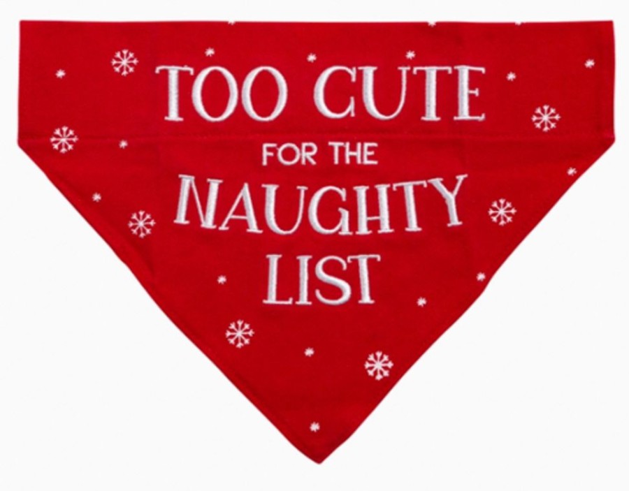 Collars, Leads & Accessories Pearhead™ | Too Cute For The Naughty List Dog Bandana