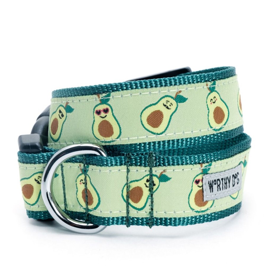 Collars, Leads & Accessories The Worthy Dog | Avocados Collar & Lead Collection