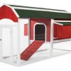 Beds, Crates, Etc. Prevue | Prevue Pet Products Deluxe Red Barn Double Nest Chicken Coop Red 1Ea/2 Box Unit