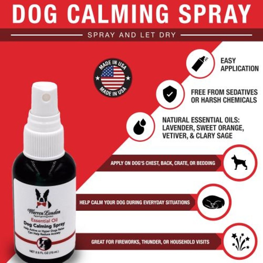 Health & Safety Warren London | Essential Oil Dog Calming Spray By Warren London (2.5Oz)