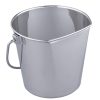 Bowls & Feeding Supplies QT Dog | Flat Sided Stainless Steel Buckets