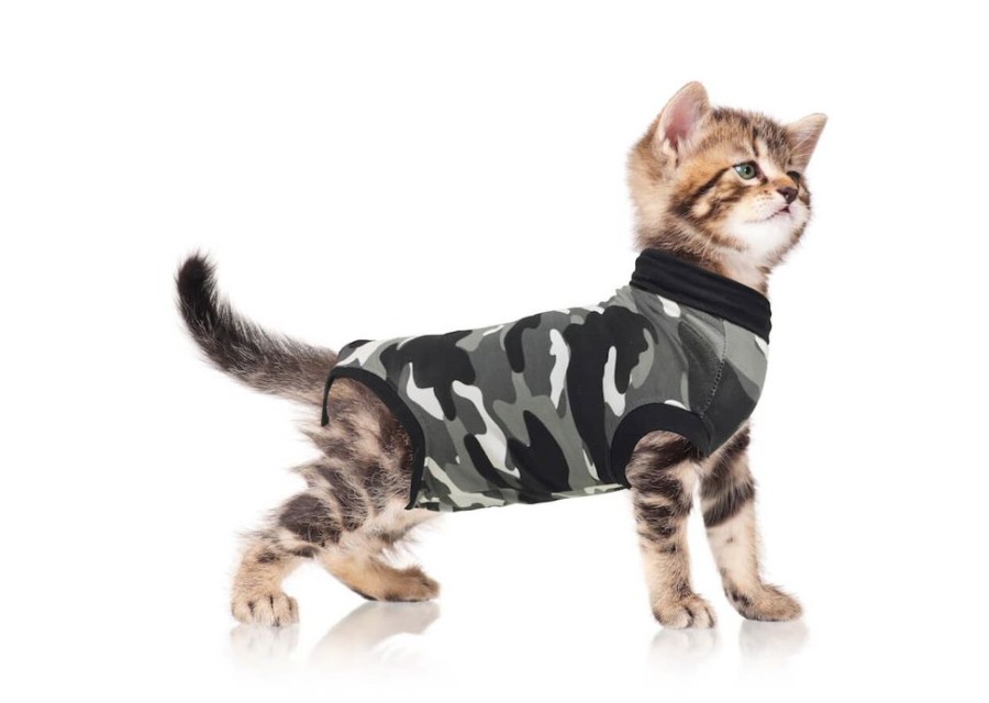 For Cats & Other Critters Suitical | Suitical Recovery Suit For Cats- Post-Surgical Recovery Suit- Black