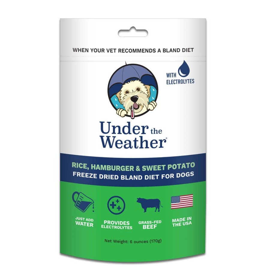 Pet Food Under the Weather | Rice, Hamburger, & Sweet Potato For Dogs - 6Oz Bags Of Meal Mix By Under The Weather