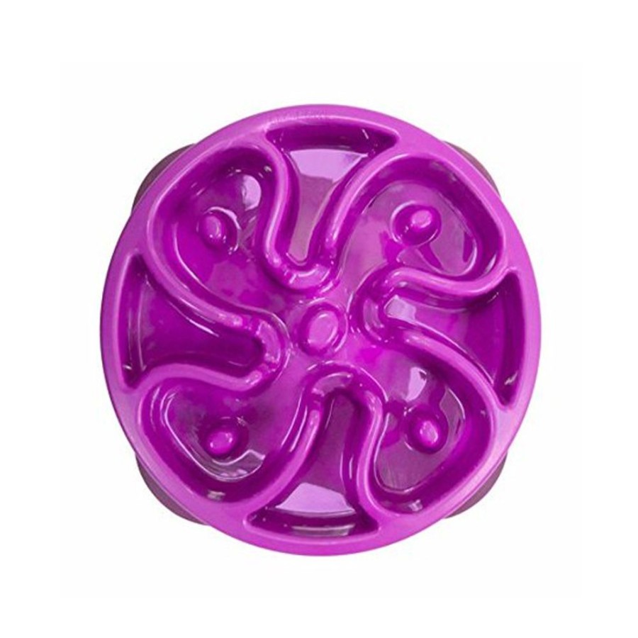 Bowls & Feeding Supplies Outward Hound® | Outward Hound Fun Feeder Slo Bowl Purple Small