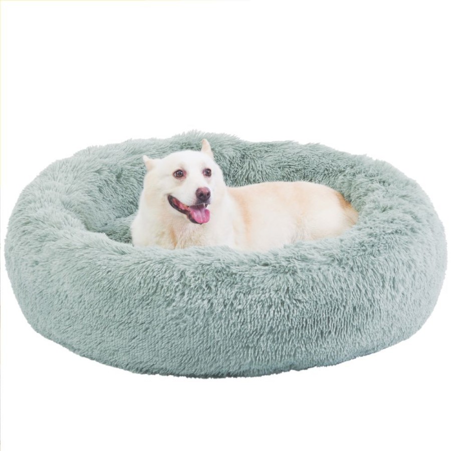 Beds, Crates, Etc. Best Friends By Sheri | The Original Calming Shag Donut Dog Bed, Sage