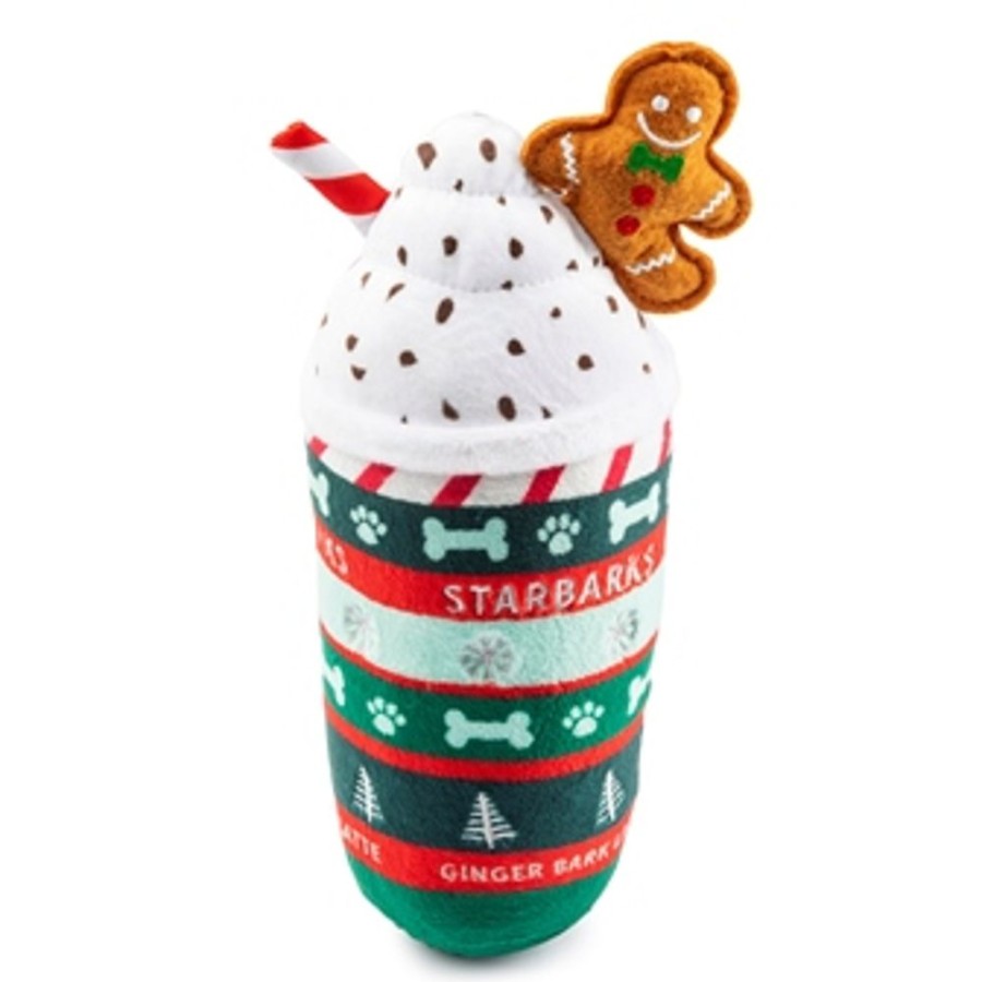 Toys & Playthings Haute Diggity Dog | Starbarks Ginger Bark Latte Christmas Dog Toy By Haute Diggity Dog