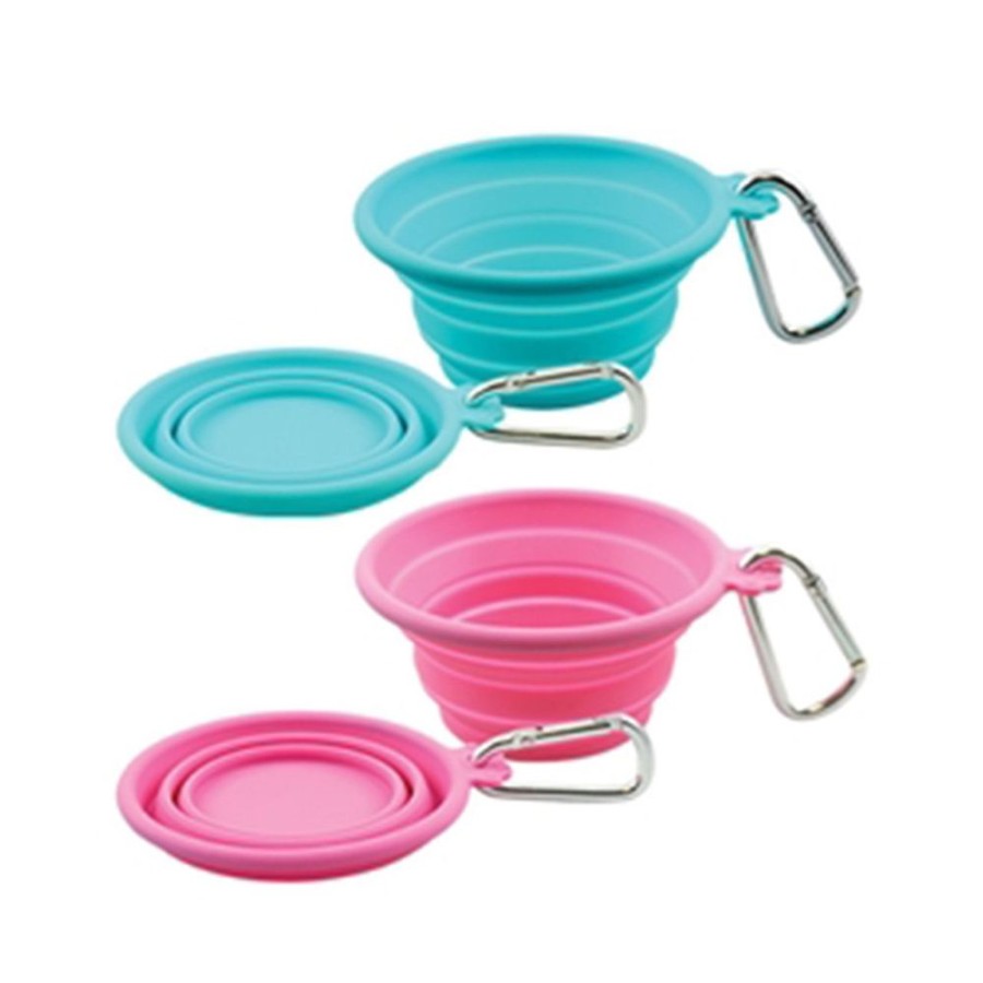 Travel foufouBRANDS | Collapsible Silicone Travel Bowls - Case Of 3