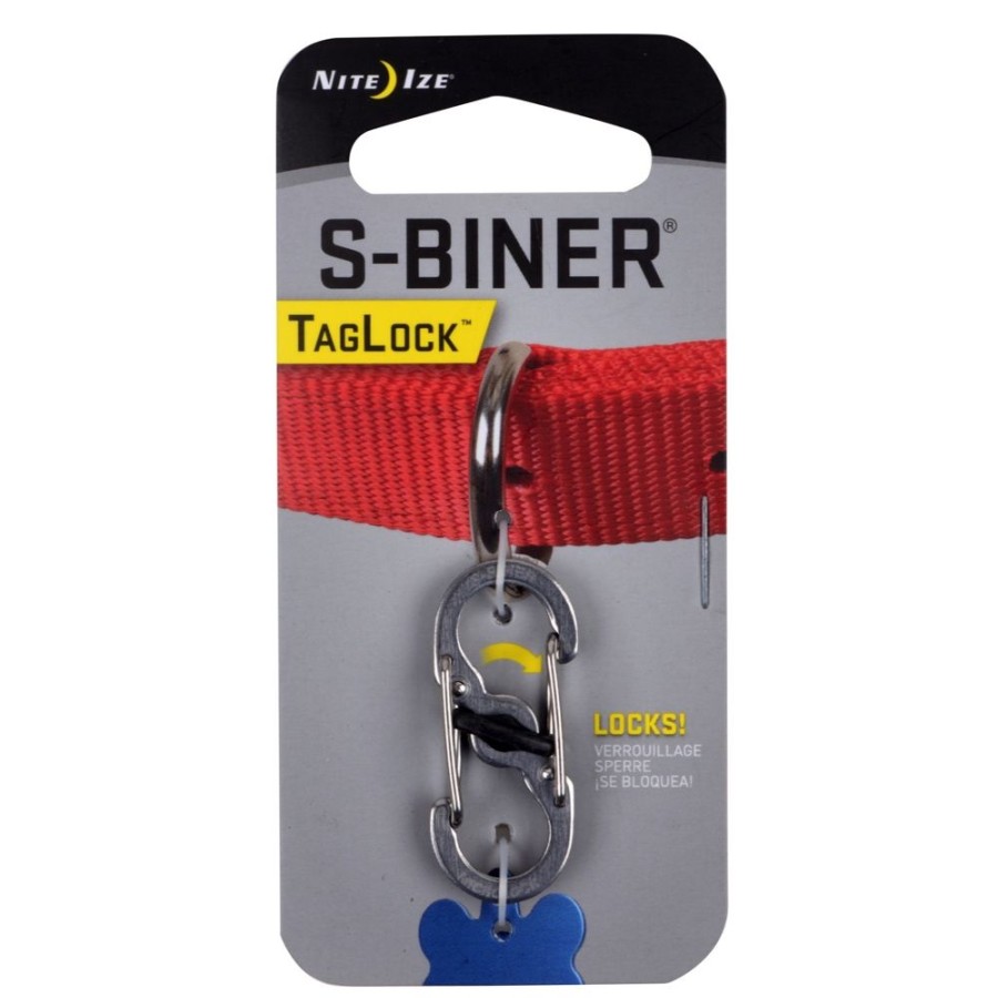 Collars, Leads & Accessories Nite-Ize® | Nite Ize S-Biner Taglock Stainless Steel