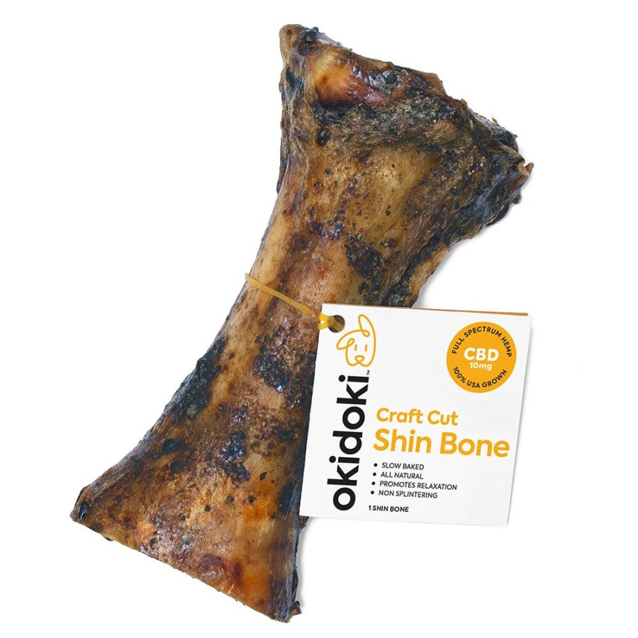 Treats Okidoki Pets | Cbd Infused Craft Cut Shin Bone (10 Mg)