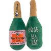 Toys & Playthings Haute Diggity Dog | Woof Clicquot Rose' Champagne Bottle Plush Toy By Haute Diggity Dog