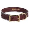 Collars, Leads & Accessories Mendota Pet | Standard Leather Collars (Narrow & Wide) - Chestnut