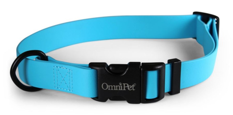 Collars, Leads & Accessories Omnipet by Leather Brothers | Light Blue Carnival Biothane Dog Collar / Lead