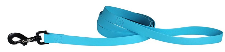 Collars, Leads & Accessories Omnipet by Leather Brothers | Light Blue Carnival Biothane Dog Collar / Lead