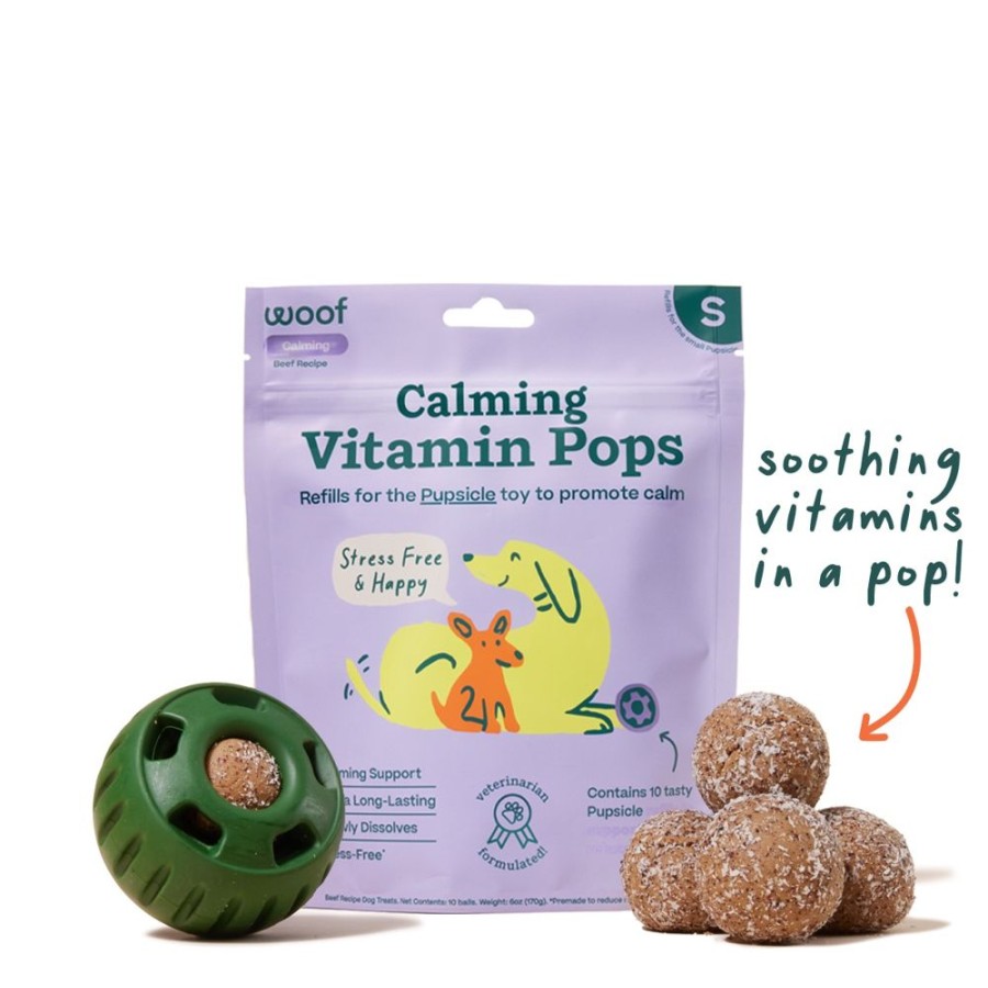 Treats Woof Pet | Calming Vitamin Pupsicle Pops - Long Lasting Treats For Pupsicle Toy