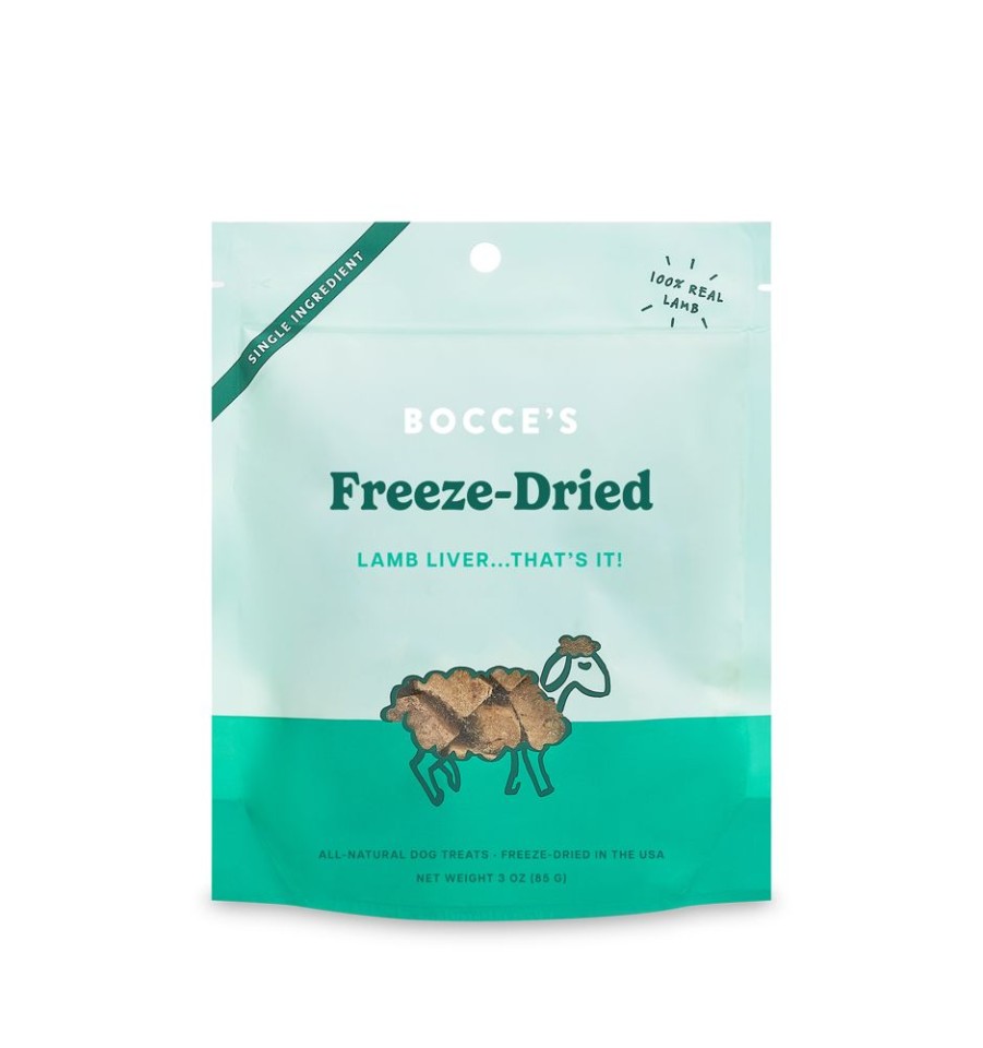 Treats Bocce's Bakery | Bocce'S Bakery Lamb Liver Freeze Dried Treats 3Oz