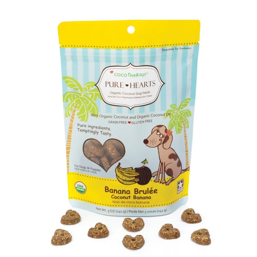 Treats CocoTherapy® | Pure Hearts Coconut Cookies Banana Brulee