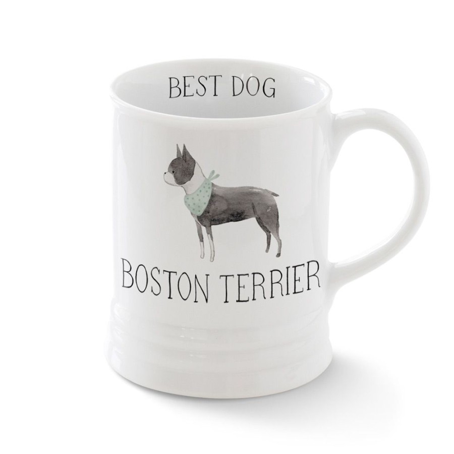 For The Home PetShop by Fringe Studio | Boston Terrier Mug With Artwork By Julianna Swaney