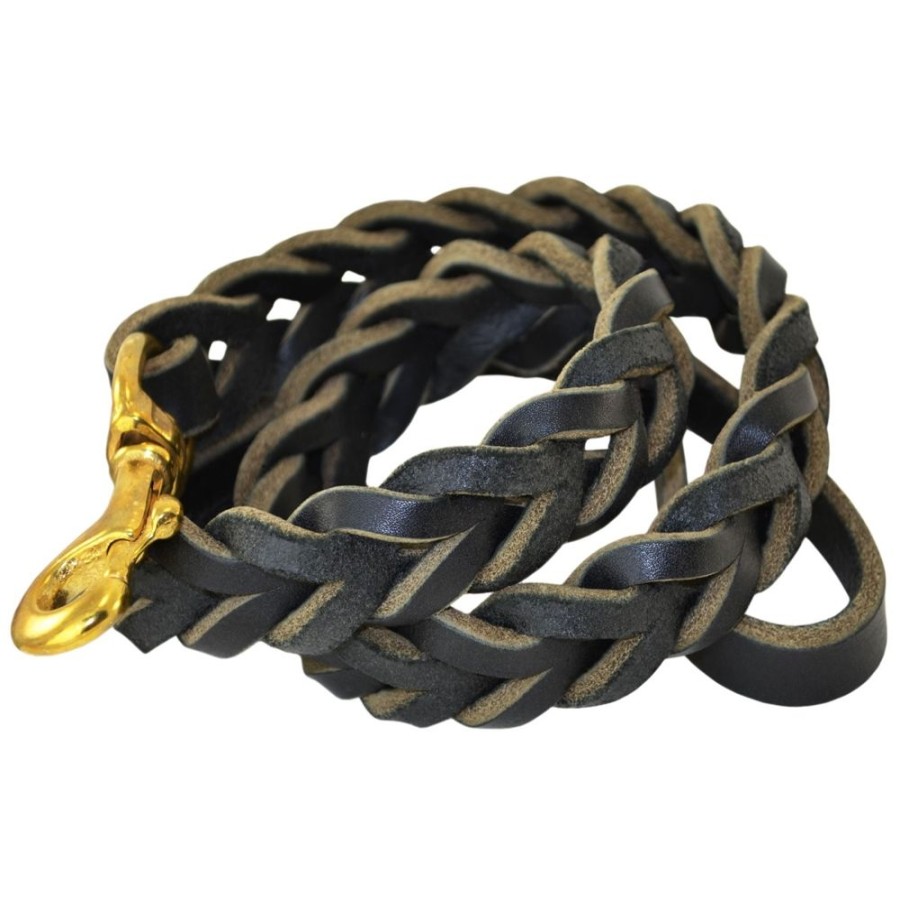 Collars, Leads & Accessories Ray Allen Manufacturing | Slot Braided Leather Leash