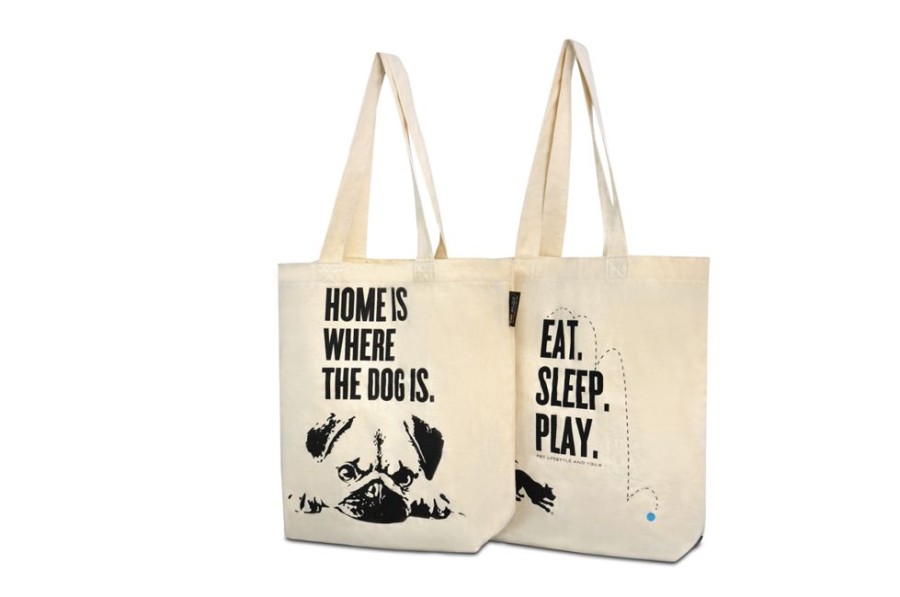 Stuff For Humans P. L. A. Y. | Tote Bag_Home Is Where The Dog Is