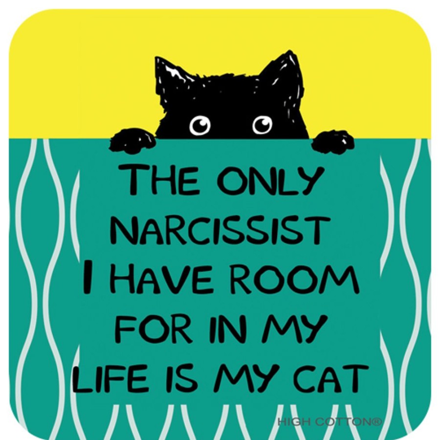 For The Home High Cotton, Inc. | Narcissist Cat - Coaster