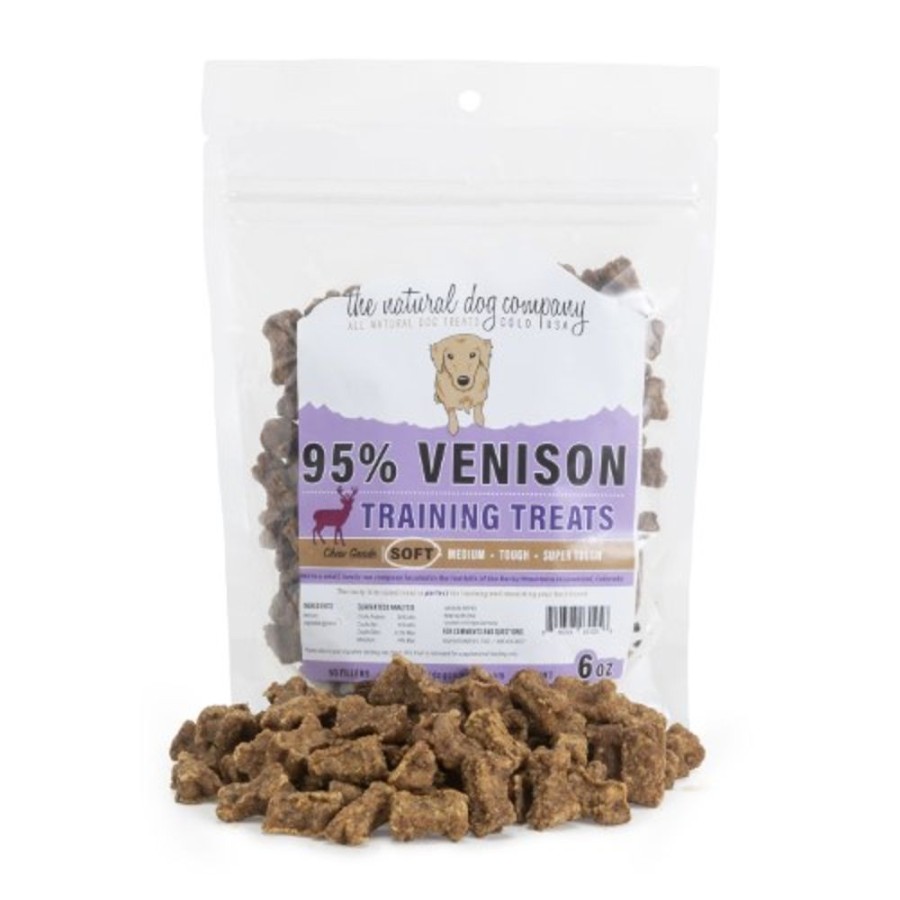 Treats Tuesday's Natural Dog Company | Venison Training Bites (95% Meat) - 6Oz Bag