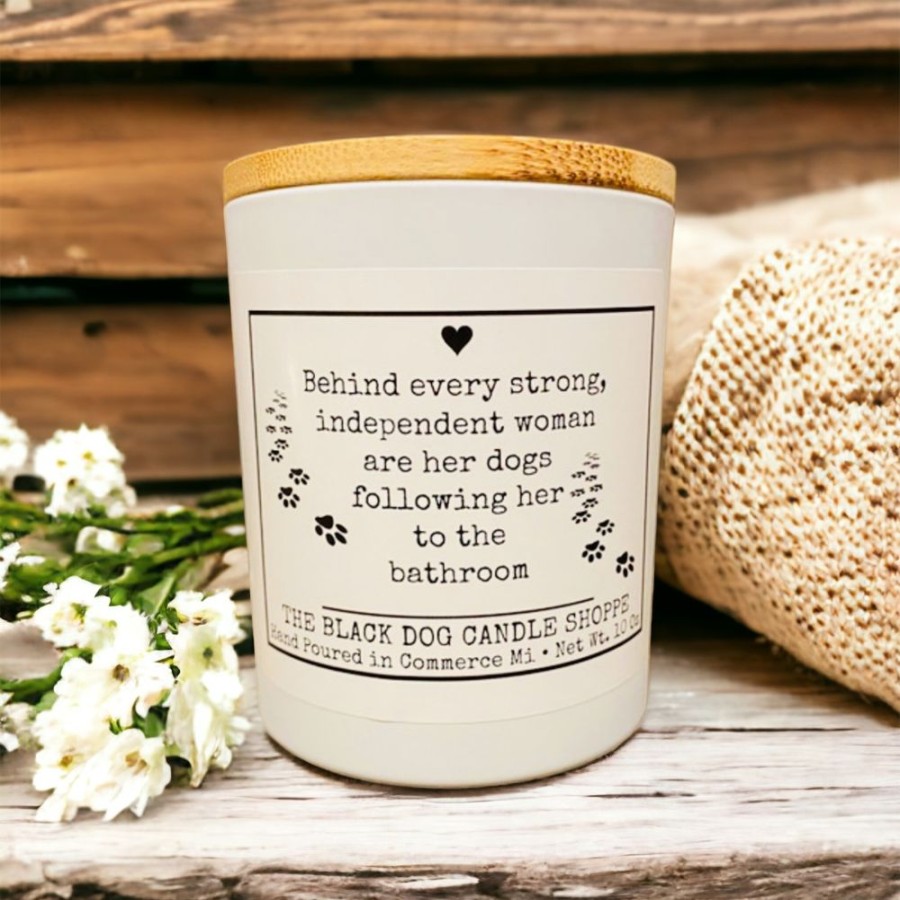 For The Home Black Dog Candle Shoppe | Behind Every Independent Woman - Dog Lover Candles