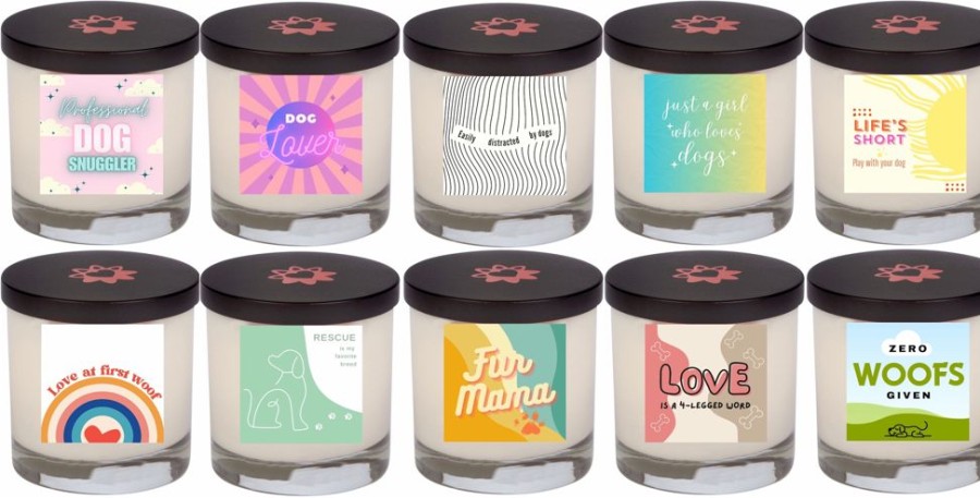 Stuff For Humans Aroma Paws | Mix & Match Case Of 12 Aroma Paws Soy Wax Gift Candles