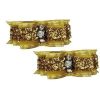 Collars, Leads & Accessories Max's Closet, LLC | Gold Glitter Hair Bows - 2 Bows Per Card