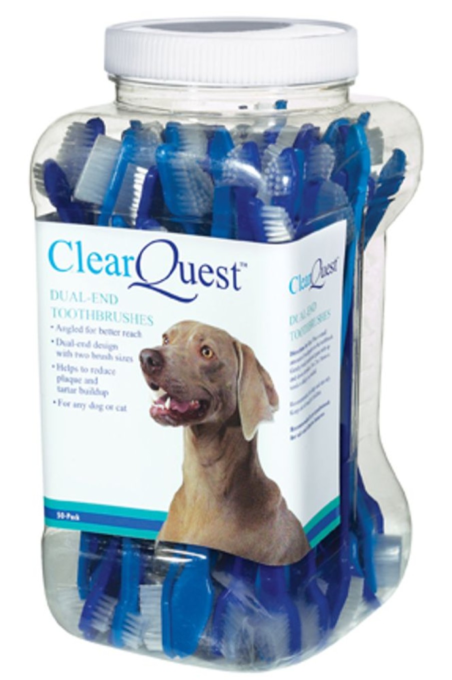 Grooming & Shampoos Clear Quest™ | Clearquest Dual-End Brush (50-Pack Canister)