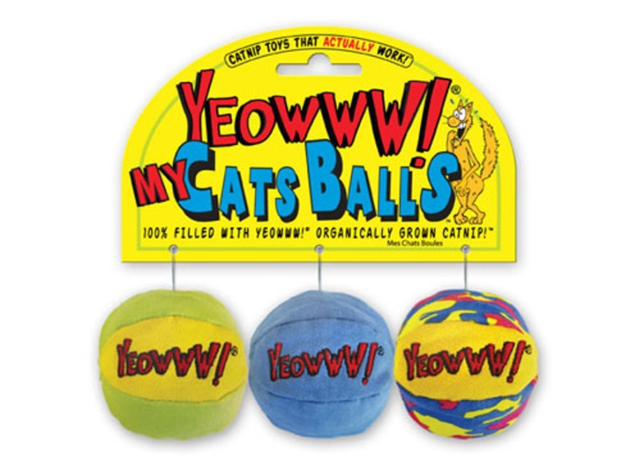 For Cats & Other Critters Yeowww! | My Cats Balls 3-Pack