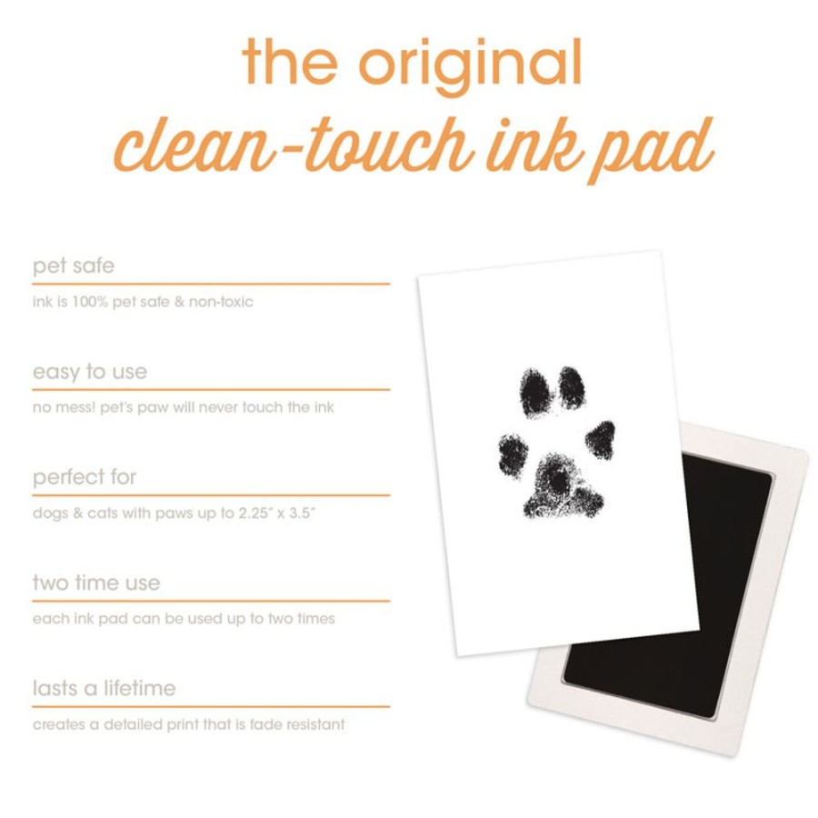 Special Occasion & Holiday Pearhead™ | Pet Paw Print Clean Touch Ink Pad And Imprint Cards, Perfect For Cats Or Dogs, Black