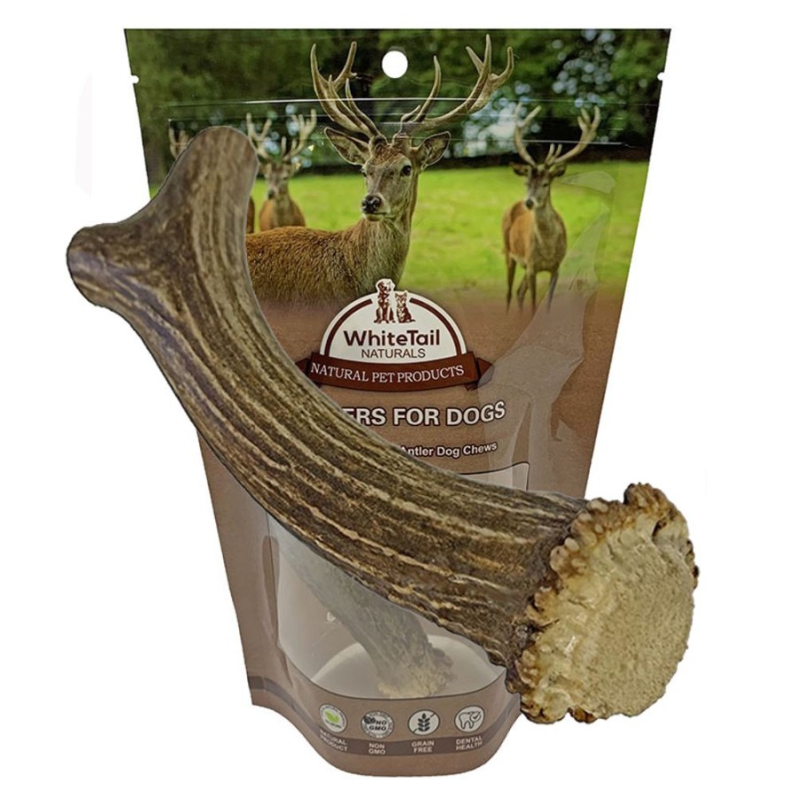 Treats WhiteTail Naturals | (Extra-Large) - Deer Antler Dog Chews