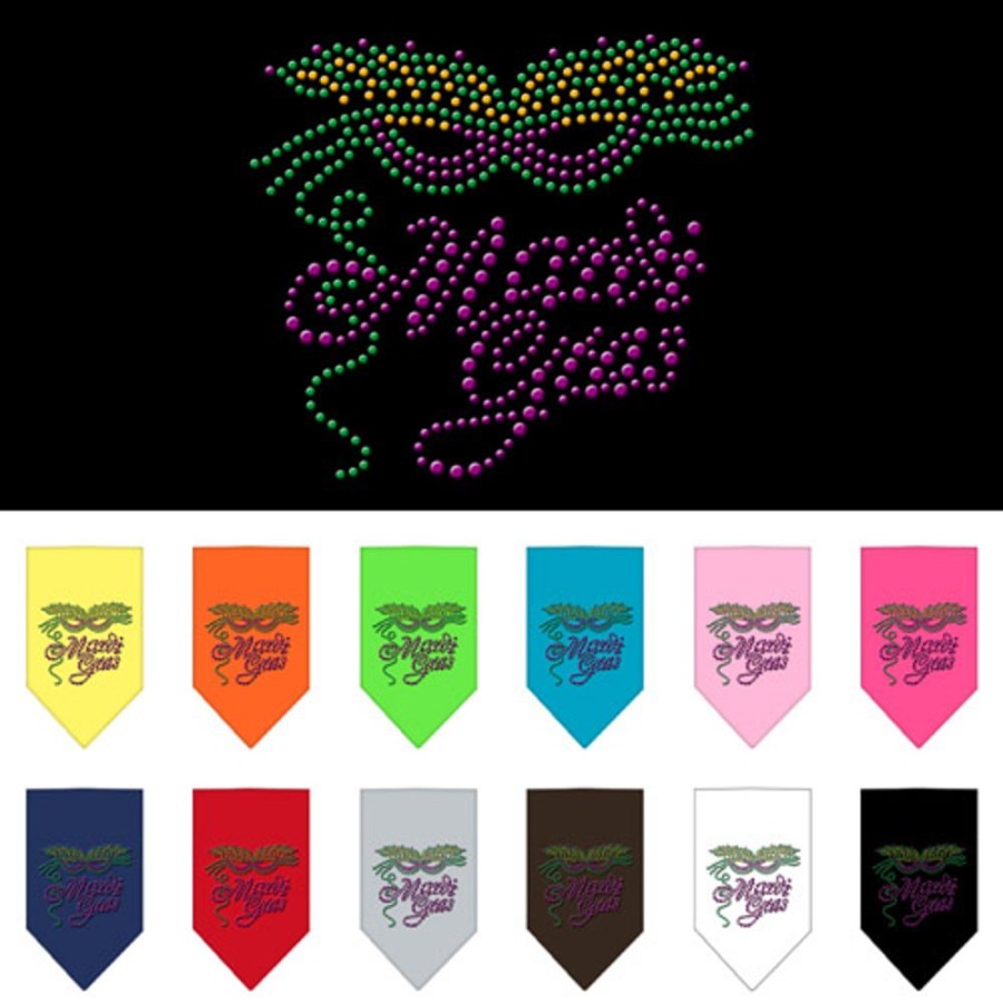 Collars, Leads & Accessories Mirage Pet Products | Mardi Gras Rhinestone Bandana