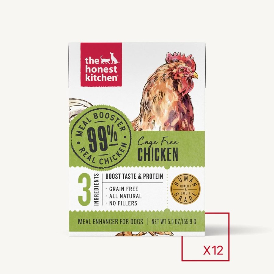 Pet Food The Honest Kitchen | Meal Booster - 99% Chicken (12 X 5.5 Oz Boxes)