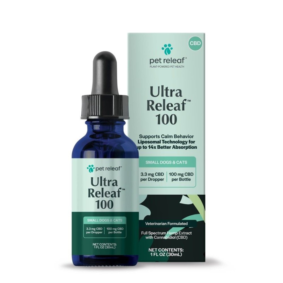 Health & Safety Pet Releaf | Pet Releaf Ultra Releaf 100Mg Liposome Cbd Oil For Small Dogs & Cats