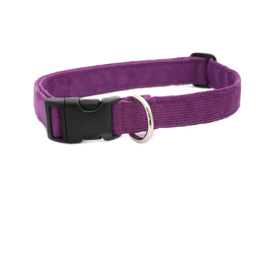 Collars, Leads & Accessories Good Dog Company | Hemp Corduroy Collar, Leashes, Harnesses Plum