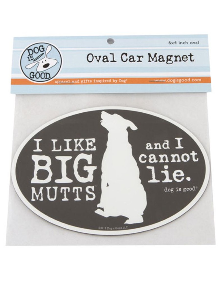 For The Home Dog is Good® | I Like Big Mutts Oval Car Magnet