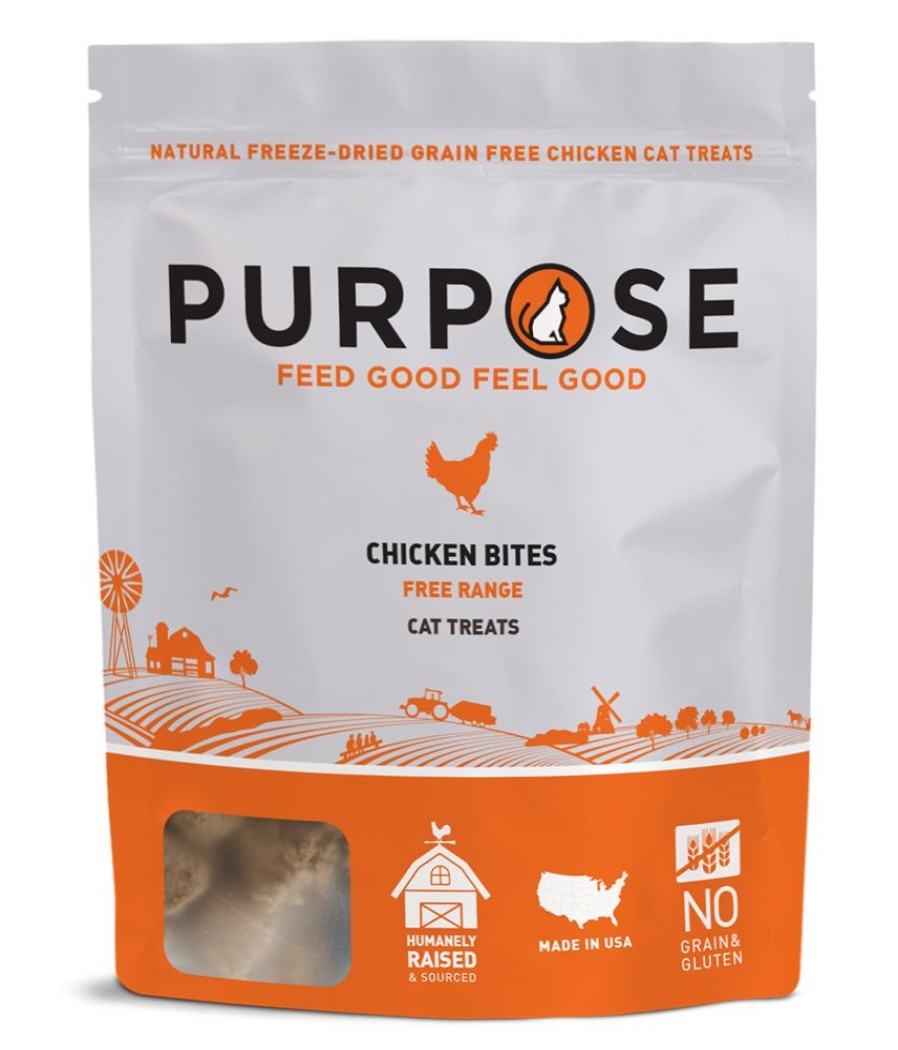 For Cats & Other Critters Purpose | Purpose Freeze-Dried Chicken Cat Treats, 1.25 Oz.