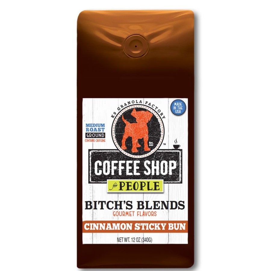 Stuff For Humans K9 Granola Factory | Bitch'S Blends - Cinnamon Sticky Bun Flavor Coffee For People, 12Oz