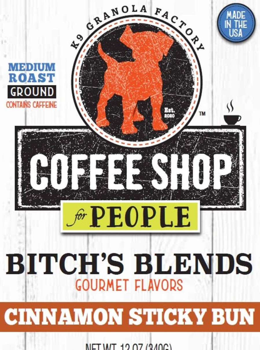 Stuff For Humans K9 Granola Factory | Bitch'S Blends - Cinnamon Sticky Bun Flavor Coffee For People, 12Oz