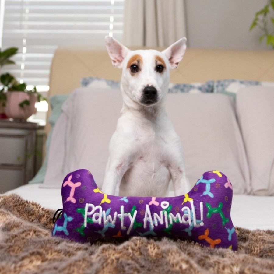 Special Occasion & Holiday Huxley & Kent® | Pawty Animal Bone Dog Toy